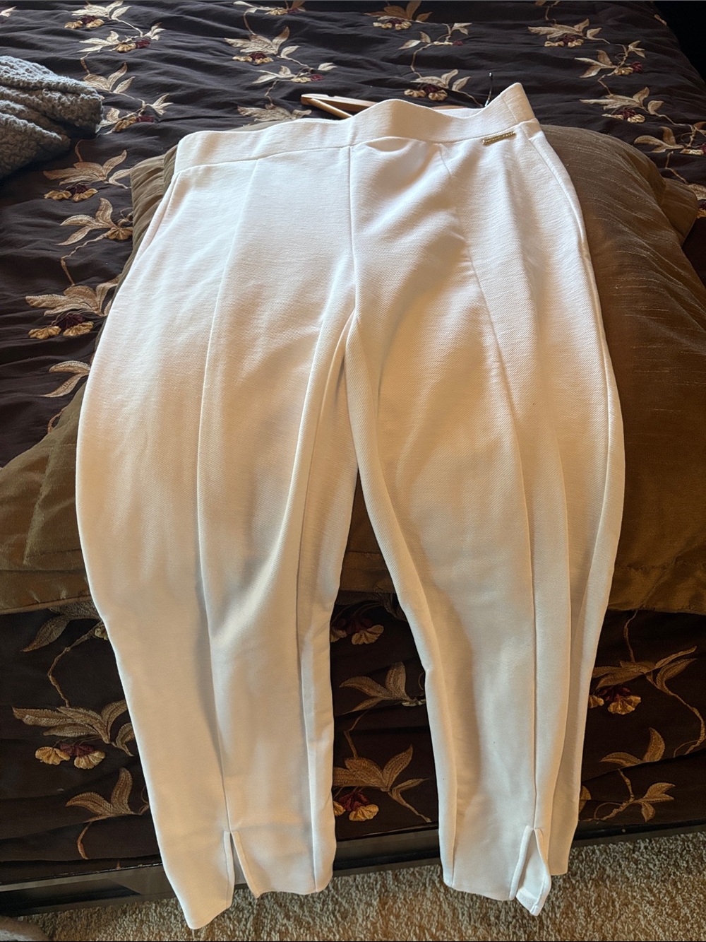 Michael Kors Cream Ponte Slim Tapered Pants